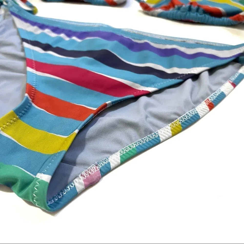 EMMA PAKE Size Large Striped Bikini